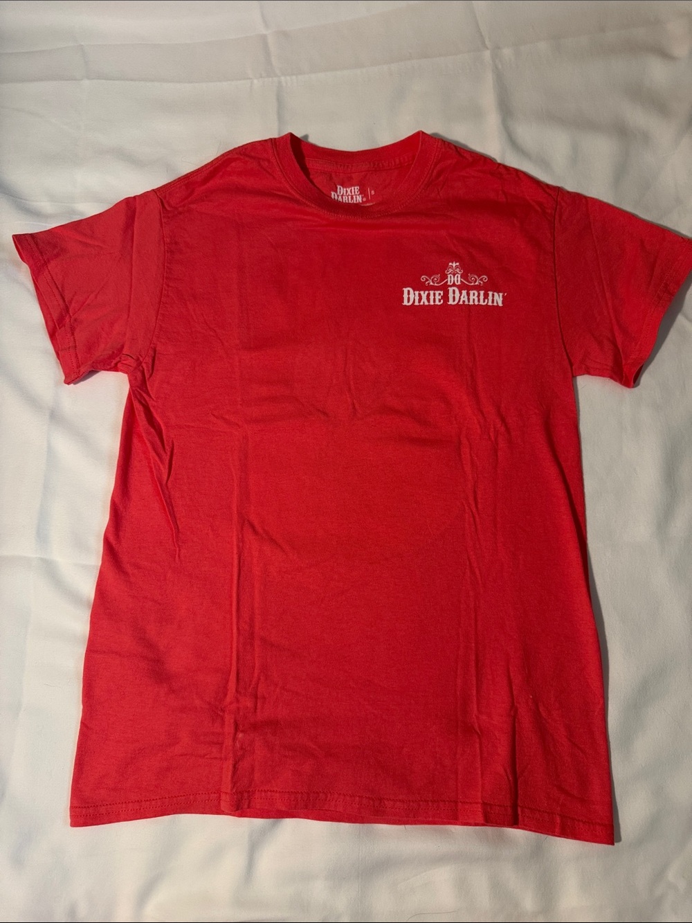 Women’s Red Short-Sleeve Logo Tee